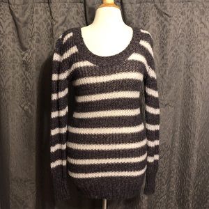 aerie long sleeved striped sweater